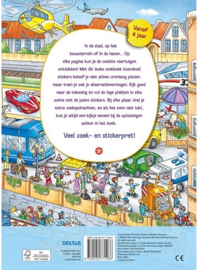 Deltas - Mijn leuke zoekboek met stickers - Voertuigen