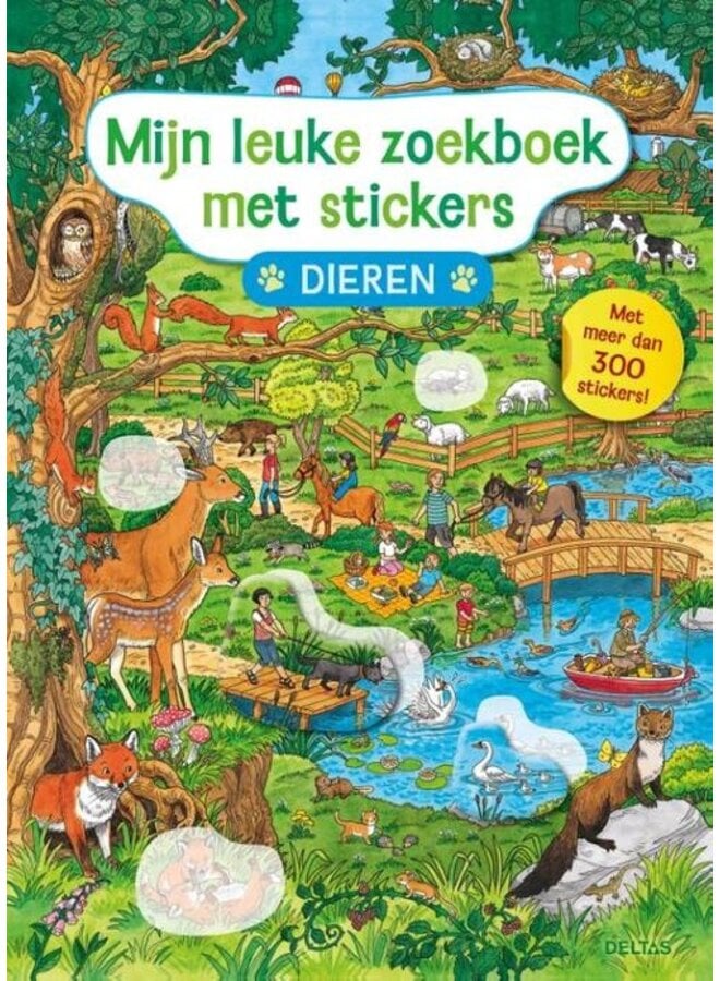 Deltas - Mijn leuke zoekboek met stickers - Dieren