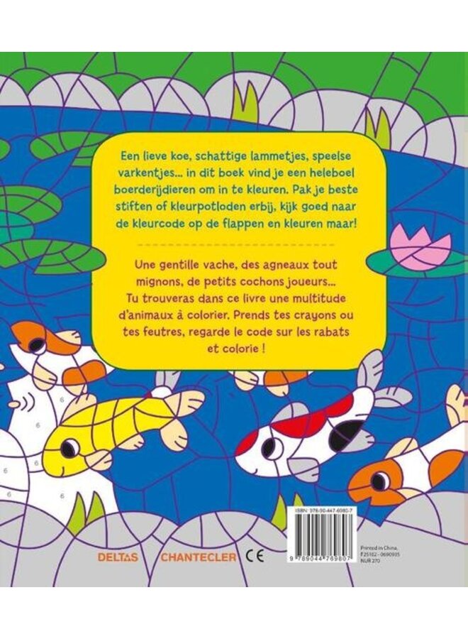 Deltas - Dieren van de boerderij - Kleuren op nummer