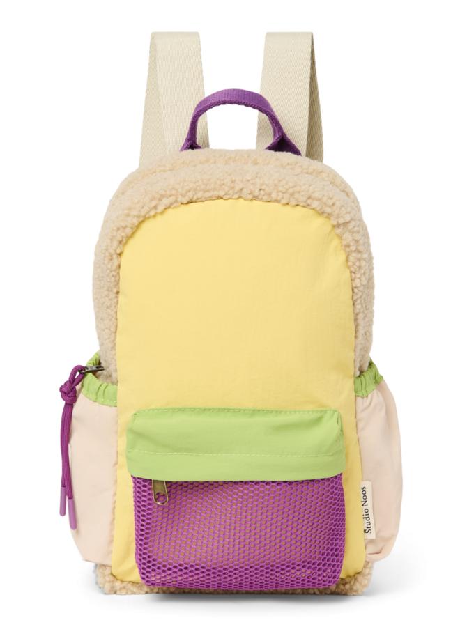 Studio Noos - Patchwork mini backpack - Butter yellow
