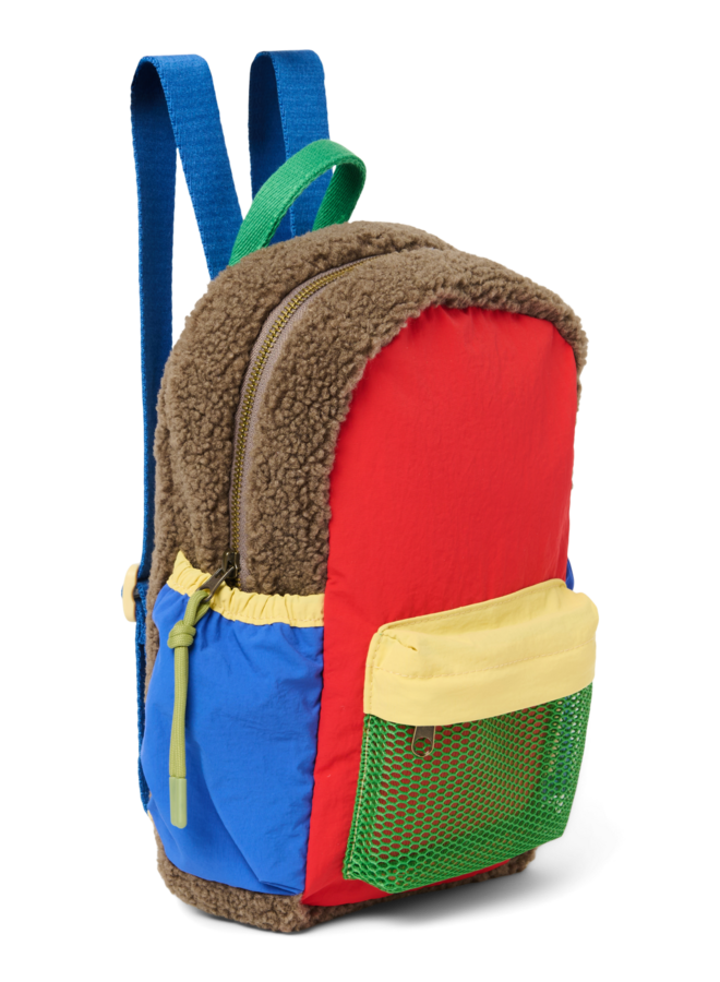Studio Noos - Patchwork mini backpack - Fiery red