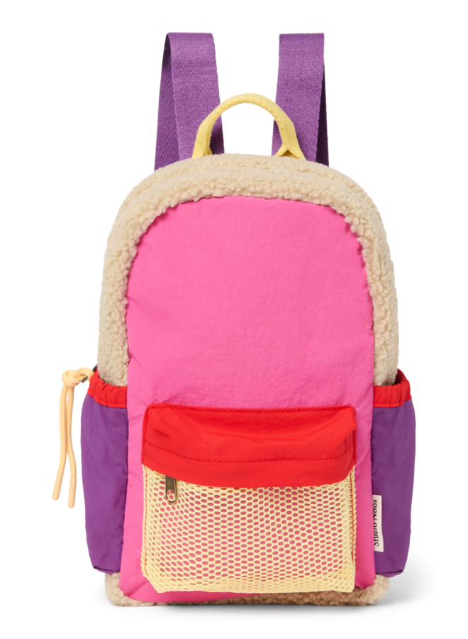 Studio Noos - Patchwork mini backpack - Bright pink