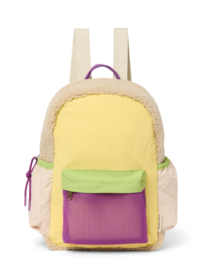 Studio Noos - Patchwork midi backpack - Butter yellow