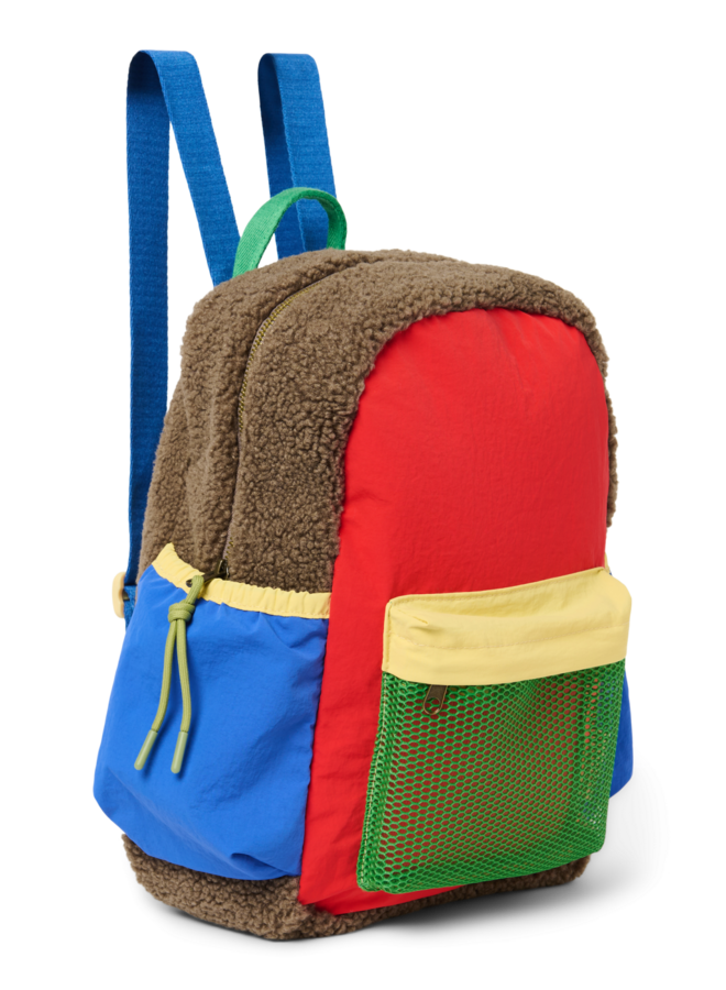 Studio Noos - Patchwork midi backpack - Fiery red