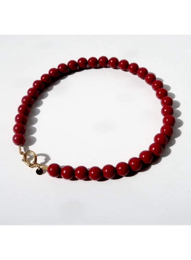 LOVEissue - Necklace bold beads - Rust