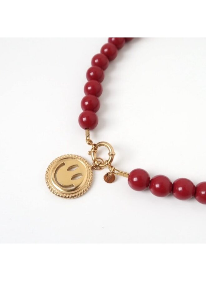LOVEissue - Necklace bold beads - Rust