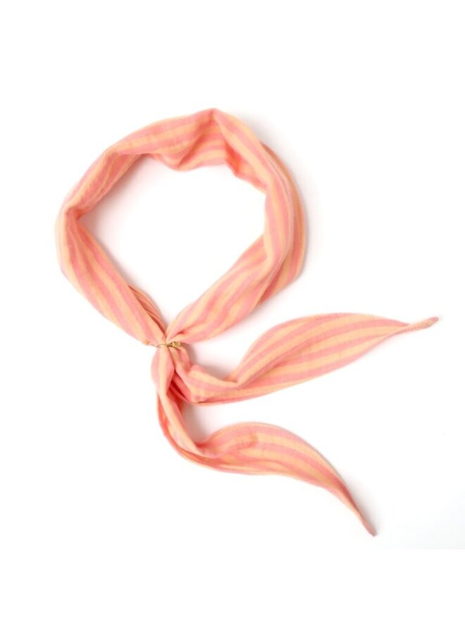 Muslin cotton scarf - Tea rose