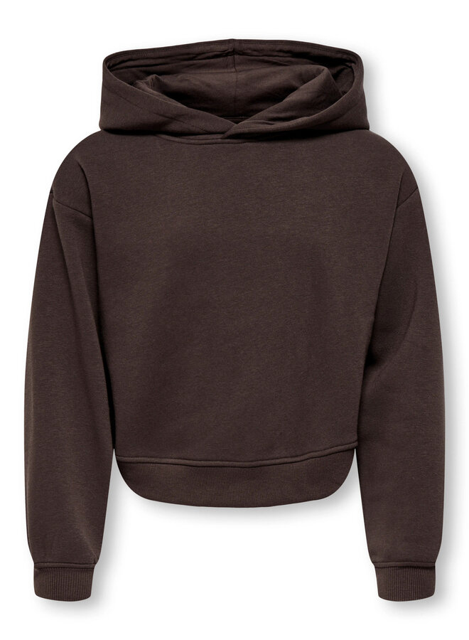 Sweat ls hoodie short - Coffee bean
