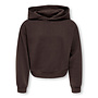 Kids Only - Sweat ls hoodie short - Coffee bean