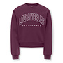 Kids Only - Sweat ls crew - Mauve wine Los Angeles California