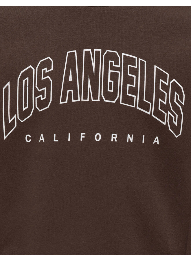 Kids Only - Sweat ls crew - Coffee bean Los Angeles California