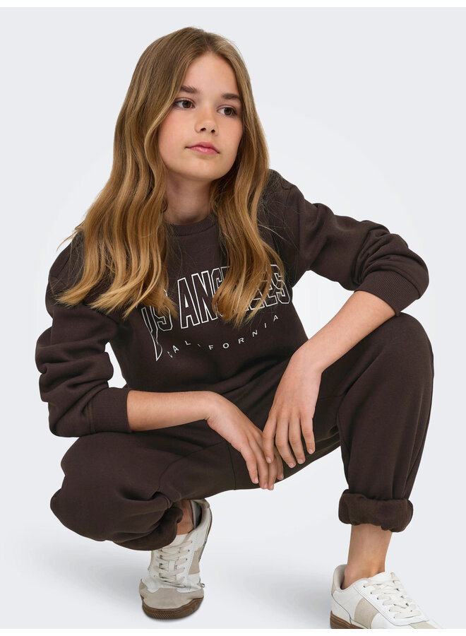 Kids Only - Sweat ls crew - Coffee bean Los Angeles California