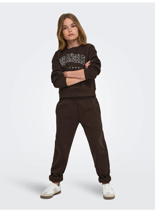 Kids Only - Sweat ls crew - Coffee bean Los Angeles California