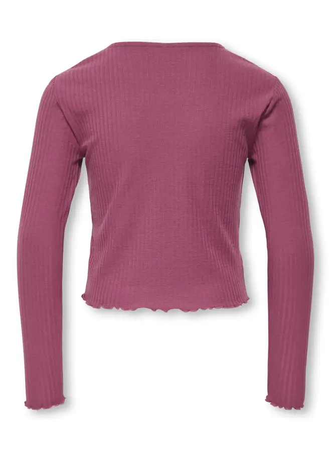 Kids Only - Nella l/s o-neck top - Grape nectar