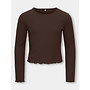 Kids Only - Nella l/s o-neck top - Coffee bean