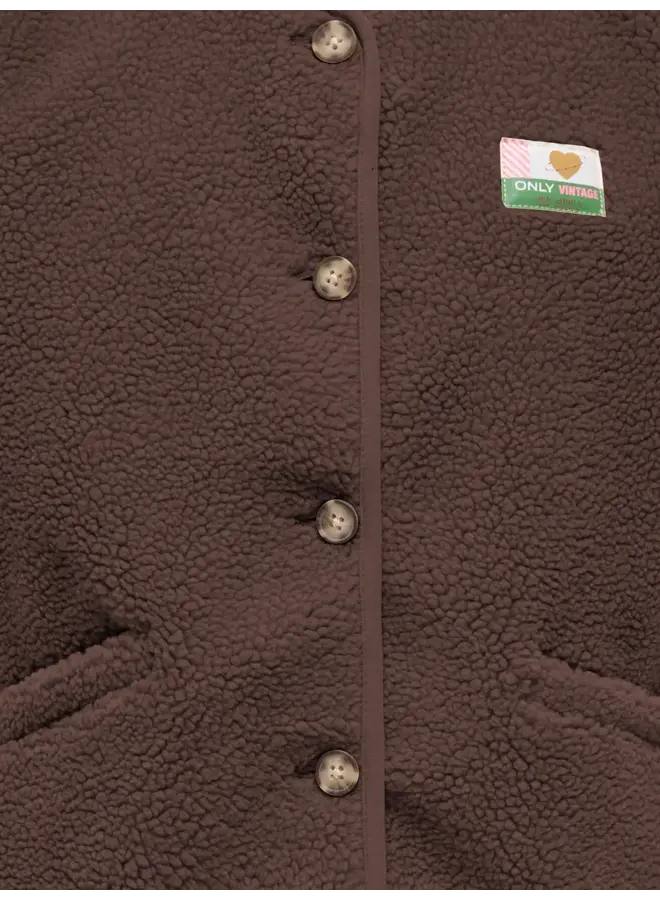 Kids Only - Baby teddy vest - Chocolate martini