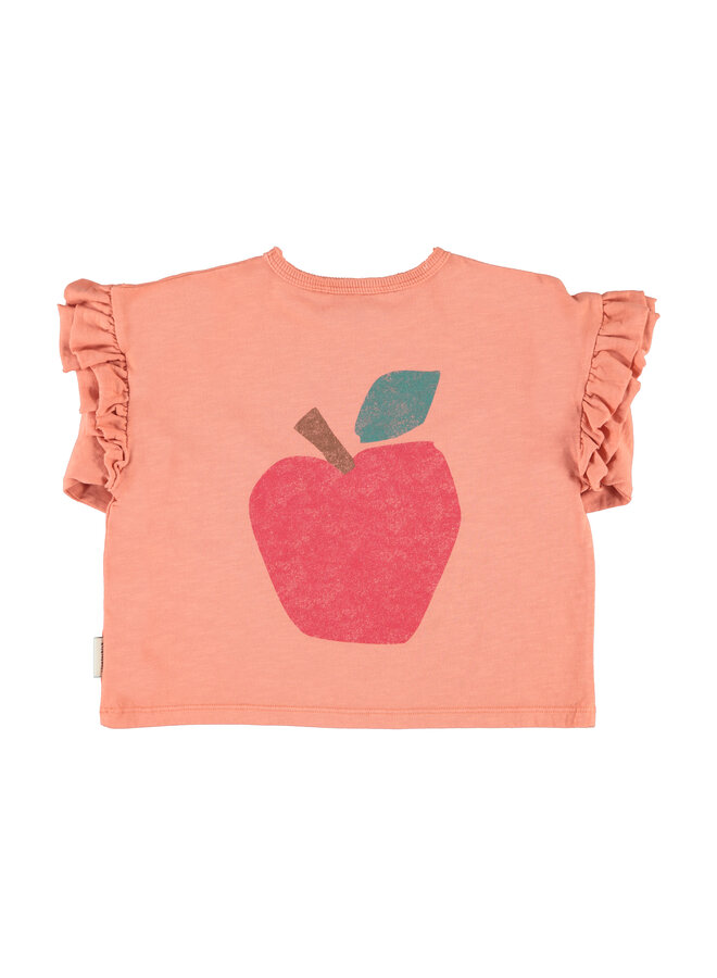 Piupiuchick - Longsleeve t-shirt - Pink w/ apple print