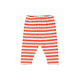 Piupiuchick - Baby leggings - Red & ecru stripes