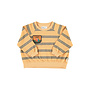 Piupiuchick - Terry cotton sweatshirt - Sand w/ double stripes