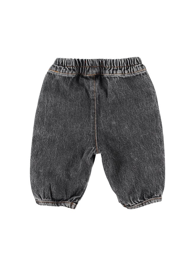 Piupiuchick - Baby trousers - Washed black  denim
