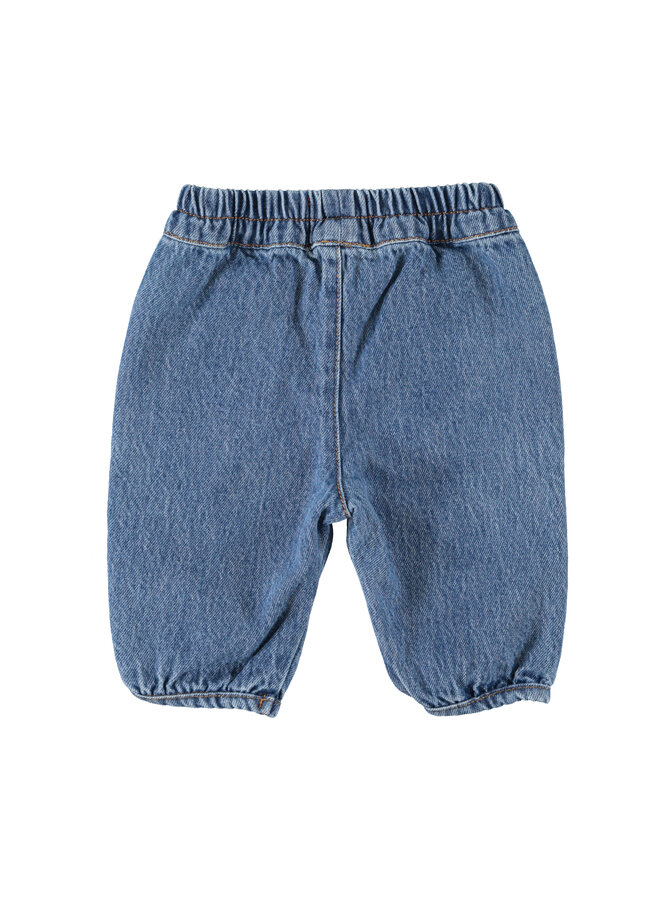 Piupiuchick - Baby trousers - Washed navy denim