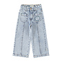 Piupiuchick - Flare trousers  - Fadded light blue denim