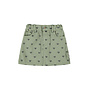 Piupiuchick - Short skirt - Olive green w/ black hearts
