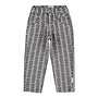 Piupiuchick - Mom fit trousers - Grey w/ black flowers