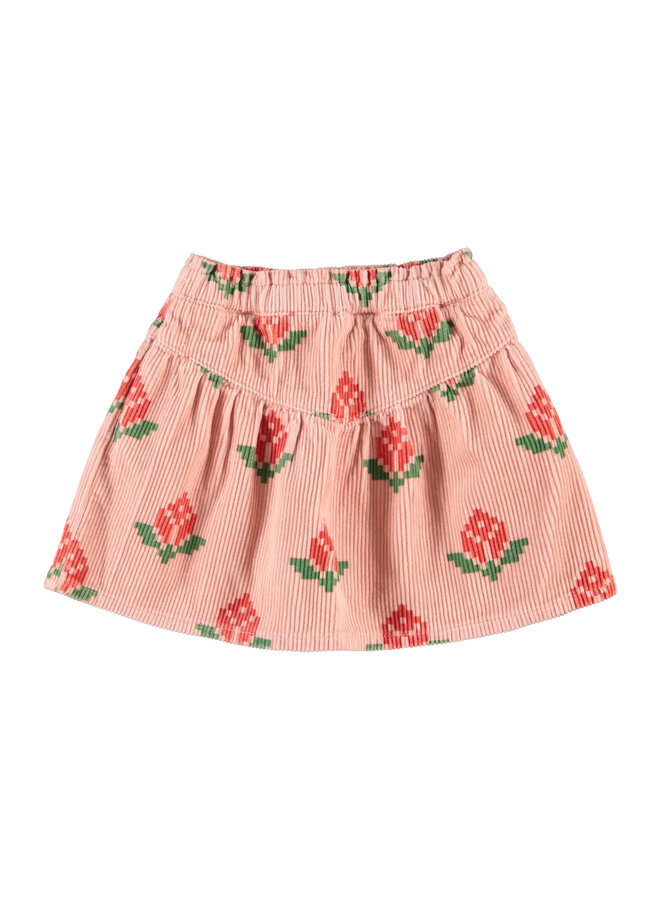 Piupiuchick - Short skirt - Pink w/ big flowers