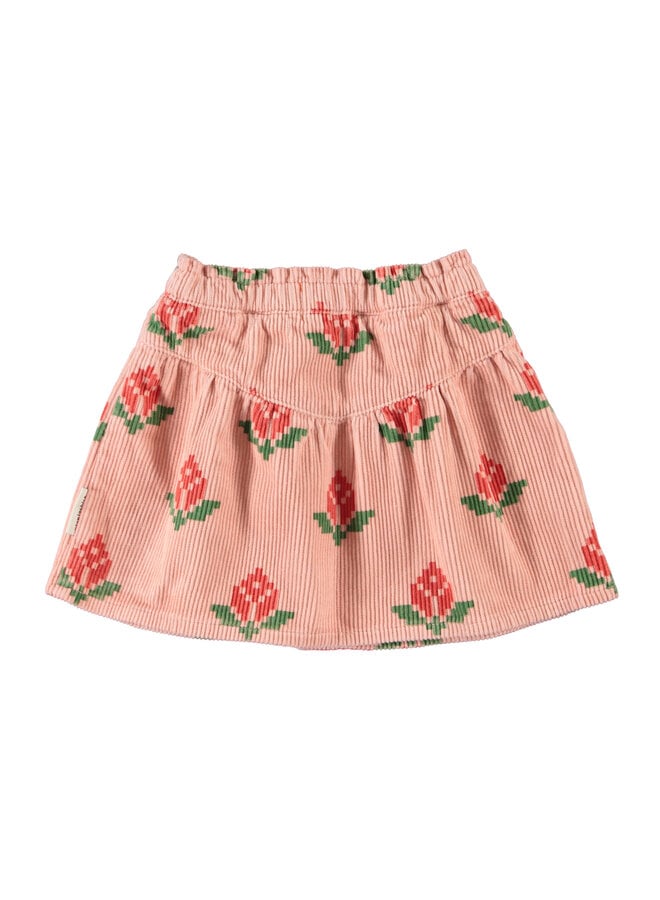 Piupiuchick - Short skirt - Pink w/ big flowers