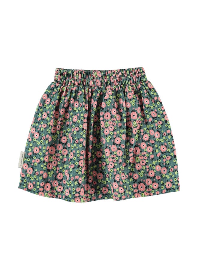 Piupiuchick - Short skirt - Green w/ multicolor flowers