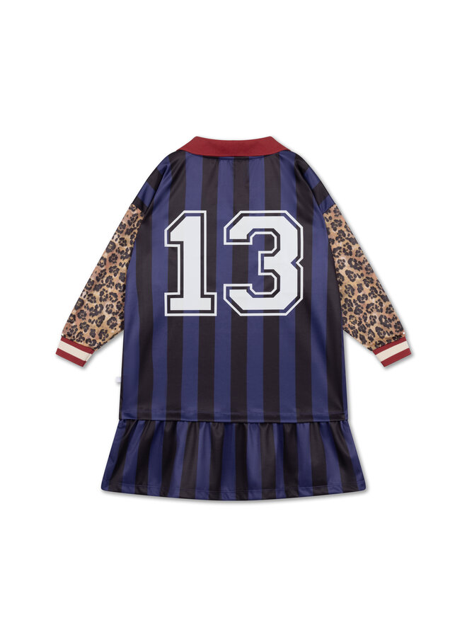 Repose AMS - Sports jersey dress - Eclipse night color block