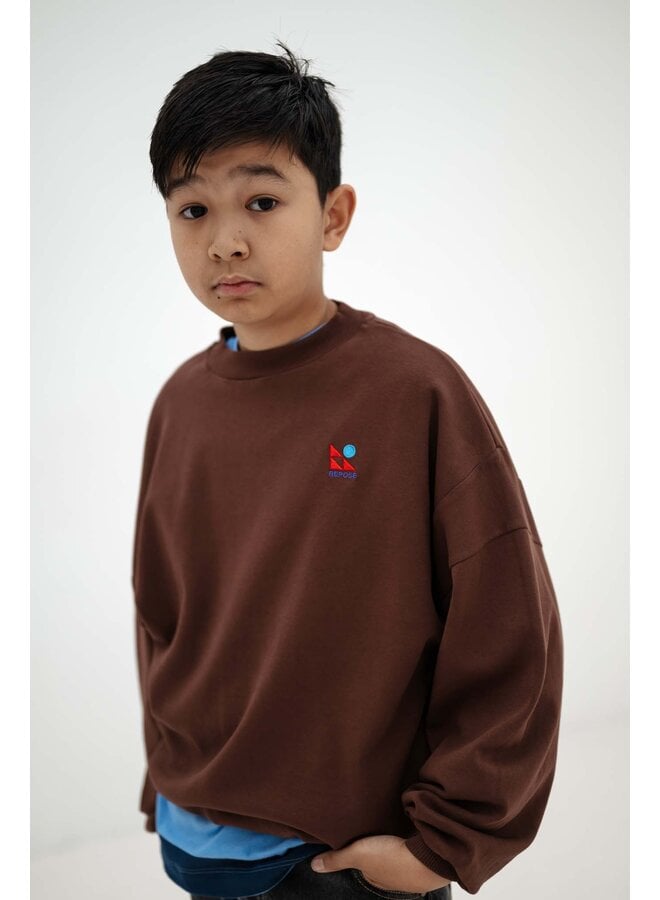 Repose AMS - Crewneck sweater - Pure chocolate