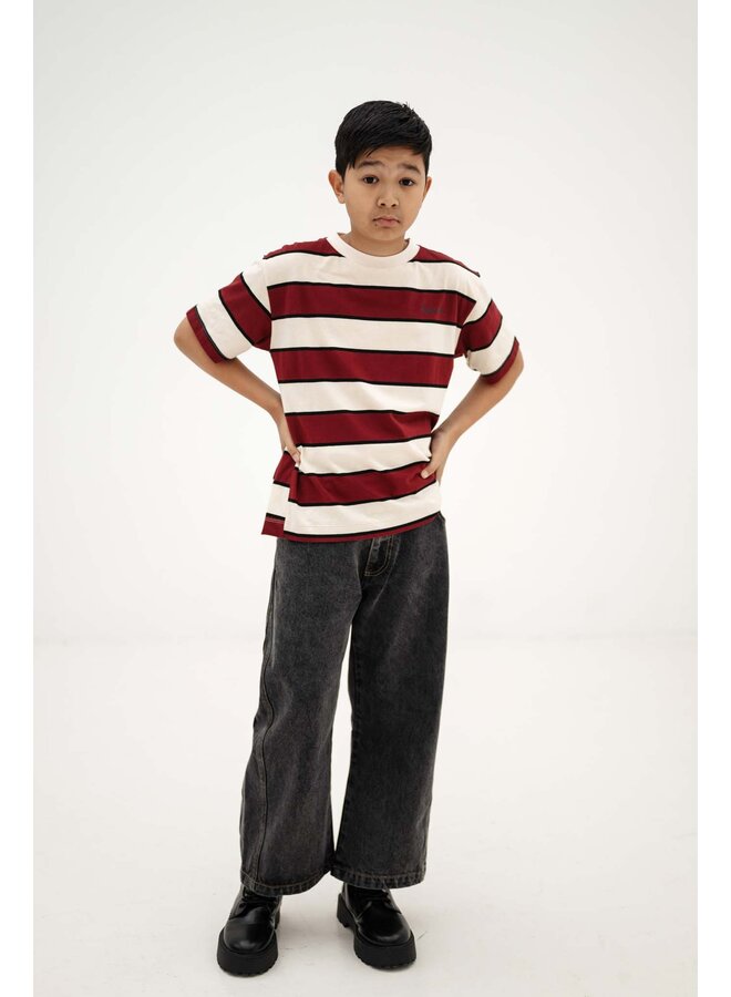 Repose AMS - Tee shirt - Mulberry stripe