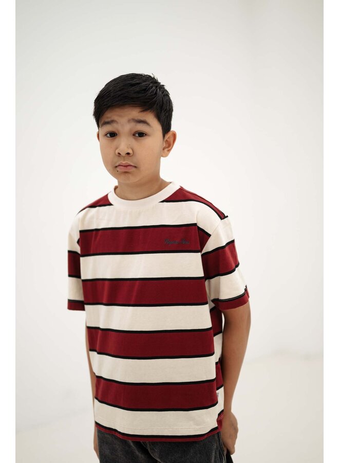 Repose AMS - Tee shirt - Mulberry stripe