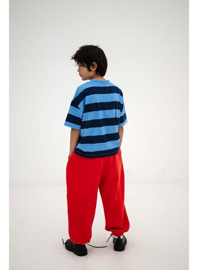Repose AMS - Boxy tee - Horizon dark eclipse block stripe