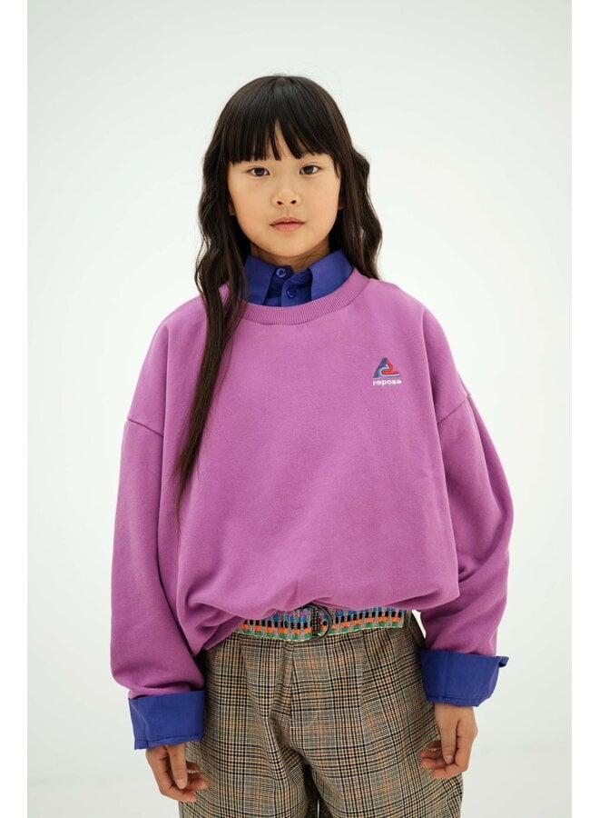 Repose AMS - Cozy drop sweater - Purple orchid