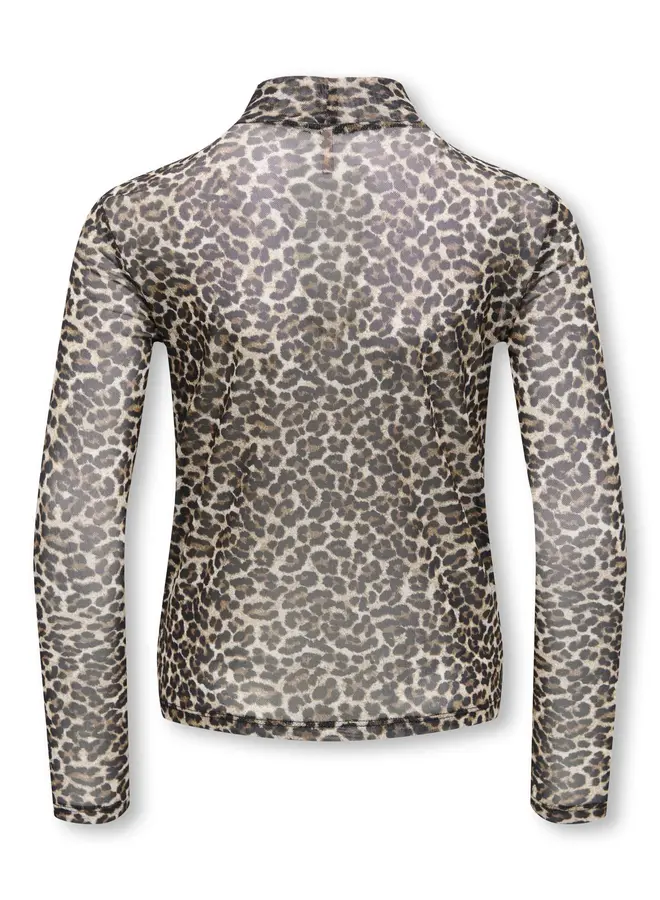 Kids Only - Erica mesh top - Pumice stone/Everyday leo