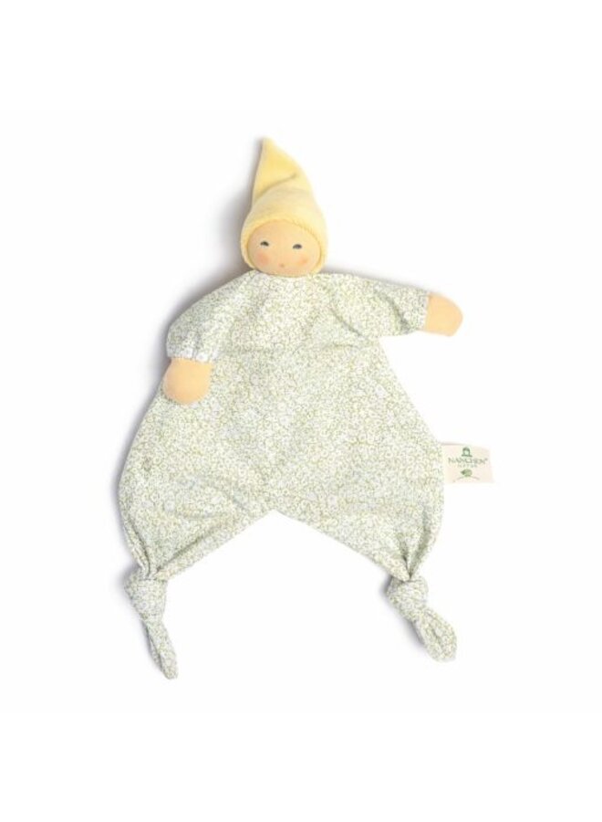Bloesem knuffeldoekje - Botergeel