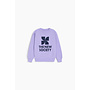 The New Society - TNS logo sweatshirt - Violet tulip