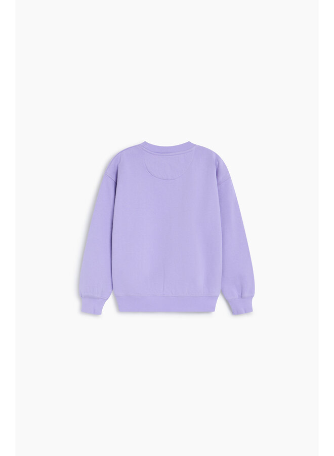 The New Society - TNS logo sweatshirt - Violet tulip