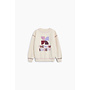 The New Society - TNS logo sweatshirt - Whisper white melange multicolor
