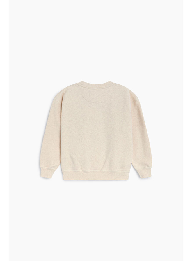 The New Society - TNS logo sweatshirt - Whisper white melange