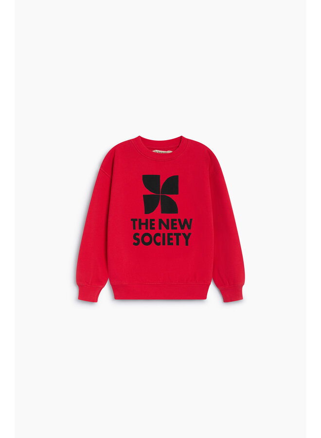 The New Society - TNS logo sweatshirt - Chinese red