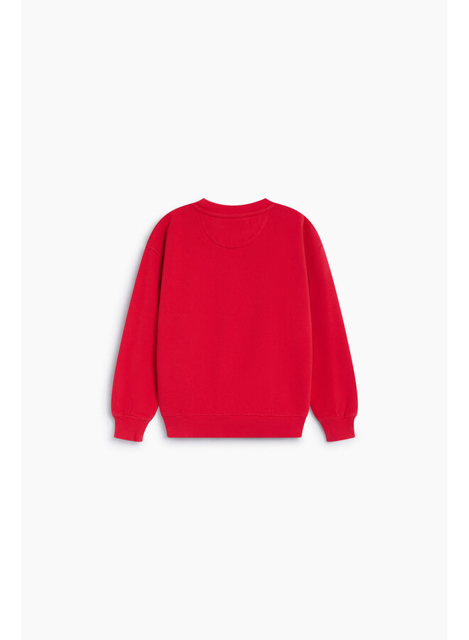 The New Society - TNS logo sweatshirt - Chinese red