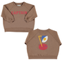 Piupiuchick - Sweatshirt - Brown w/ "captain" print