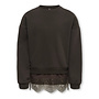 Kids Only - Swanna crew sateen lace swt - Coffee bean