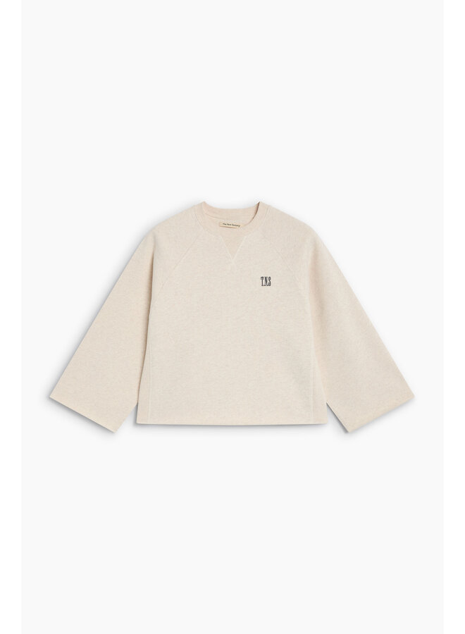 The New Society - Fog teen sweatshirt - Whisper white melange