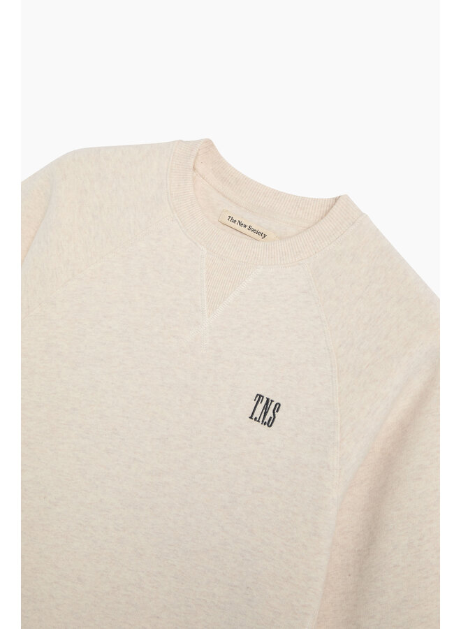 The New Society - Fog teen sweatshirt - Whisper white melange