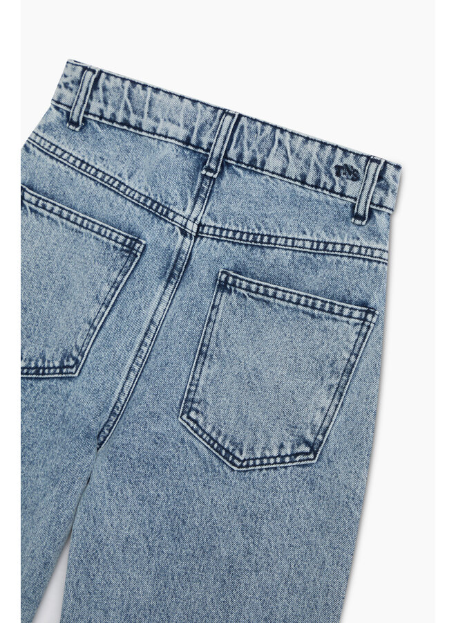 The New Society - TNS denim teen curved trouser - Light blue denim